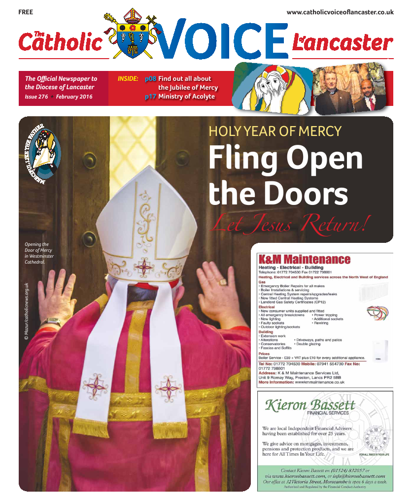 Mar 2016 edition of the Catholic Voice of Lancaster - Page 