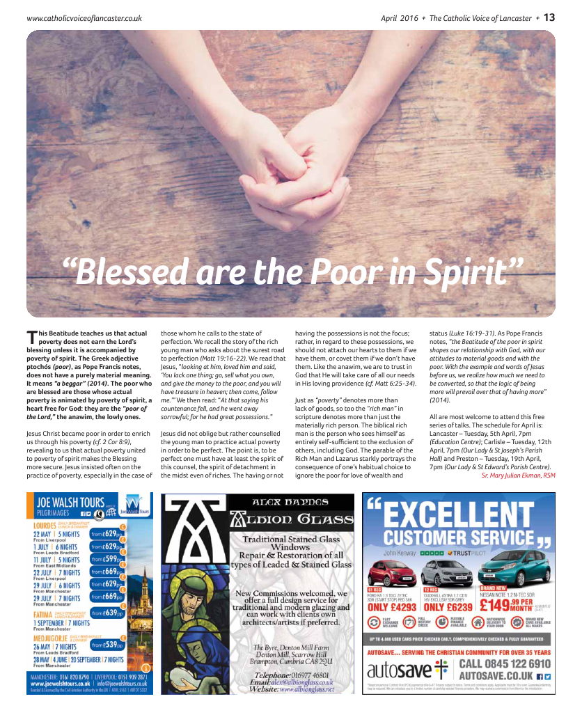 Apr 2016 edition of the Catholic Voice of Lancaster - Page 