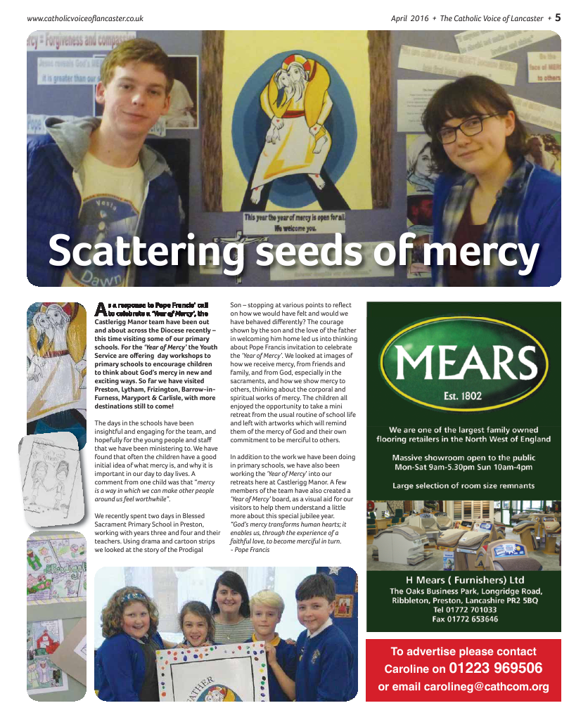 Apr 2016 edition of the Catholic Voice of Lancaster - Page 