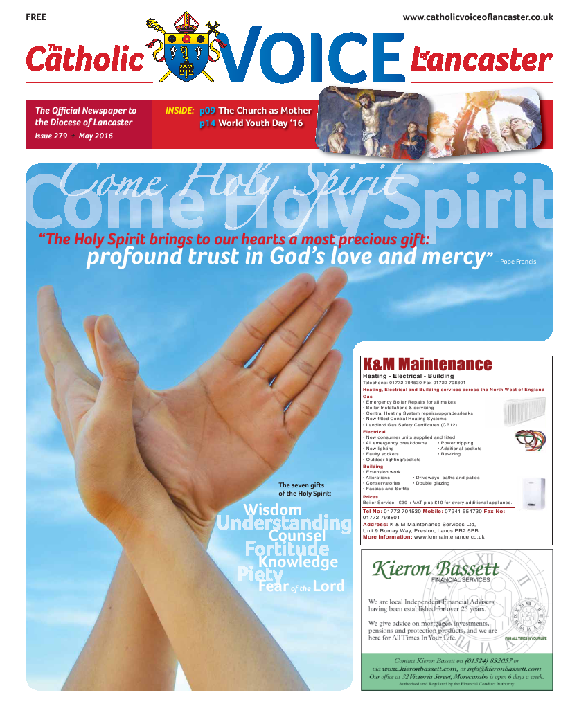 May 2016 edition of the Catholic Voice of Lancaster - Page 