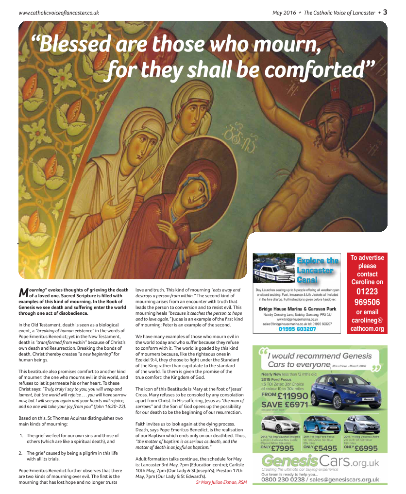 May 2016 edition of the Catholic Voice of Lancaster - Page 