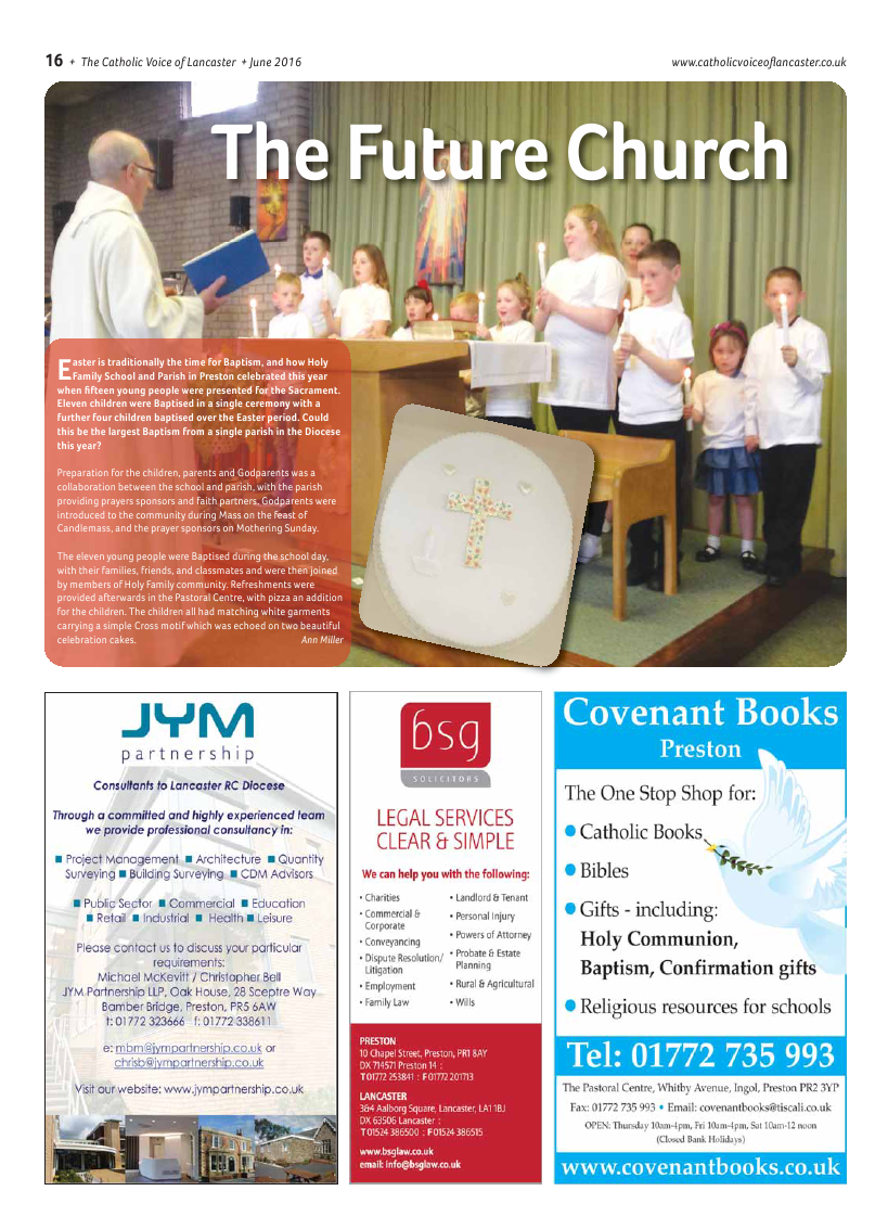 Jun 2016 edition of the Catholic Voice of Lancaster - Page 