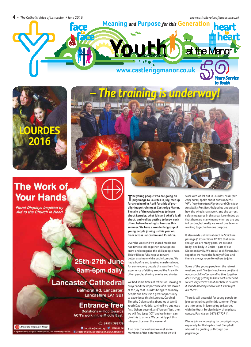 Jun 2016 edition of the Catholic Voice of Lancaster - Page 