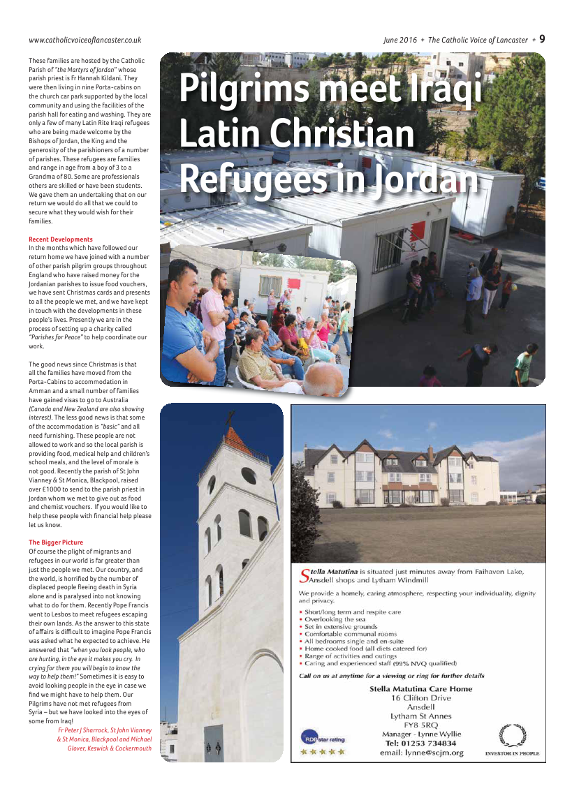 Jun 2016 edition of the Catholic Voice of Lancaster - Page 