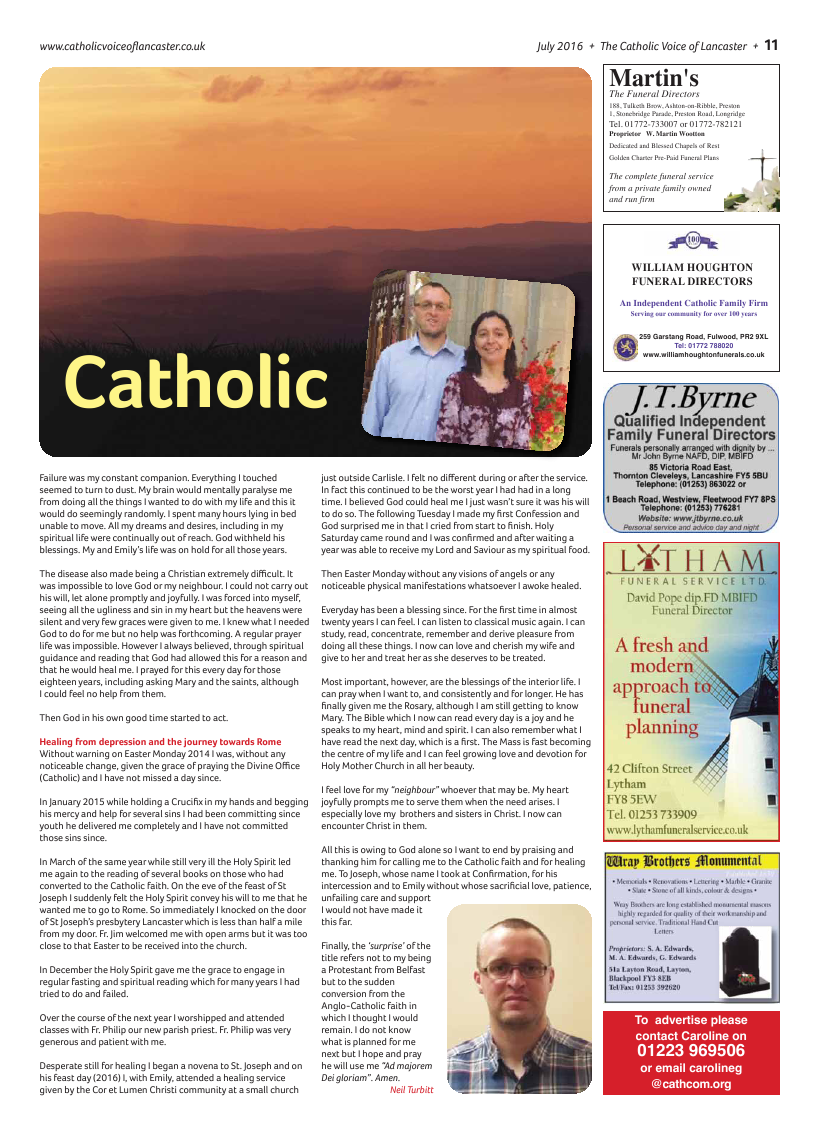 Jul/Aug 2016 edition of the Catholic Voice of Lancaster - Page 