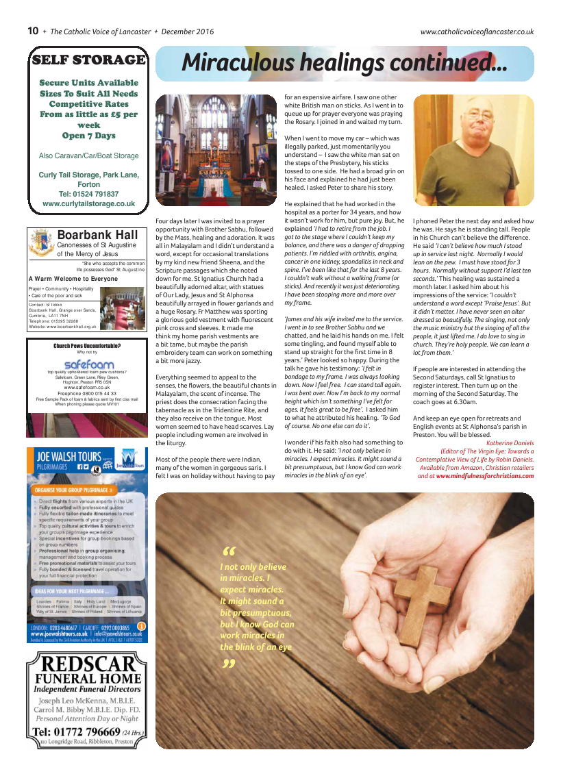 Dec 2016 edition of the Catholic Voice of Lancaster - Page 