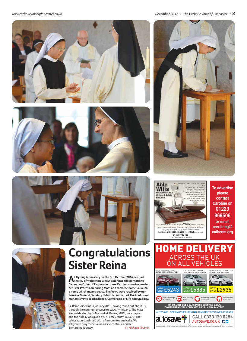 Dec 2016 edition of the Catholic Voice of Lancaster - Page 