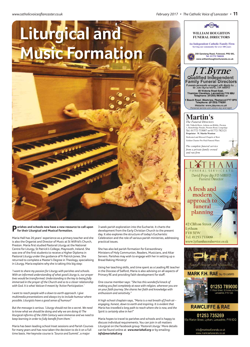 Feb 2017 edition of the Catholic Voice of Lancaster - Page 