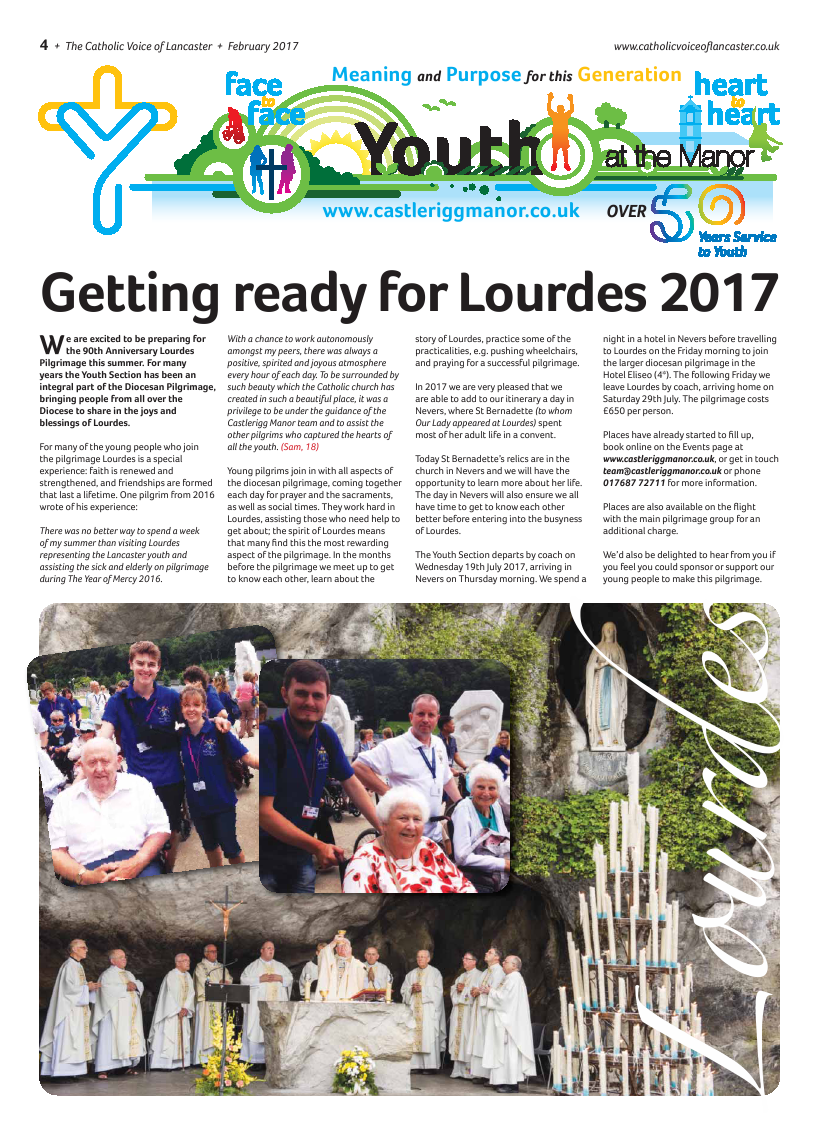 Feb 2017 edition of the Catholic Voice of Lancaster - Page Feb 2017 edition of the Catholic Voice of Lancaster - Page