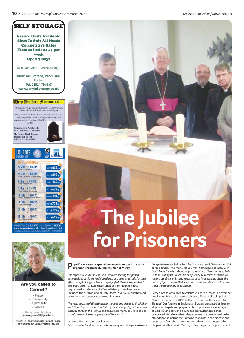Mar 2017 edition of the Catholic Voice of Lancaster - Page 