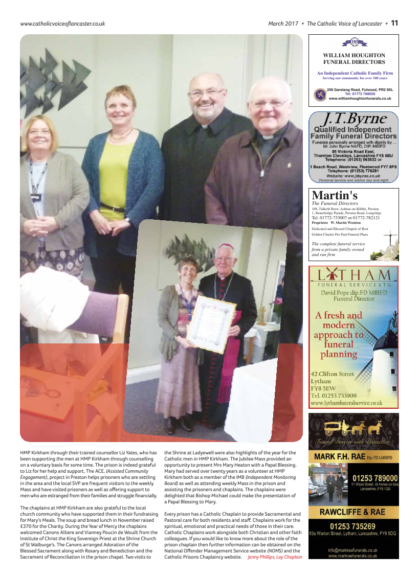 Mar 2017 edition of the Catholic Voice of Lancaster - Page 