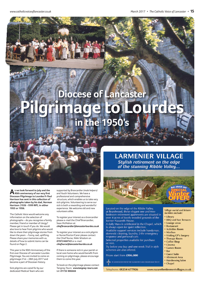 Mar 2017 edition of the Catholic Voice of Lancaster - Page 