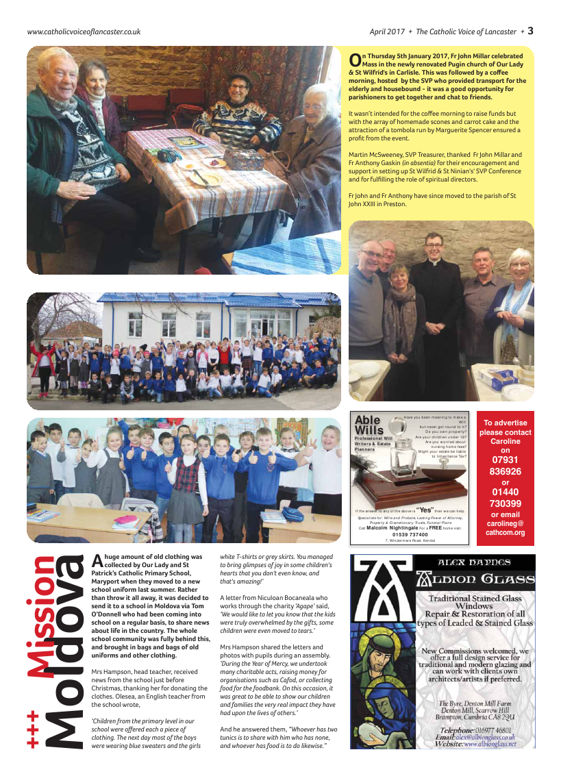 Apr 2017 edition of the Catholic Voice of Lancaster - Page 