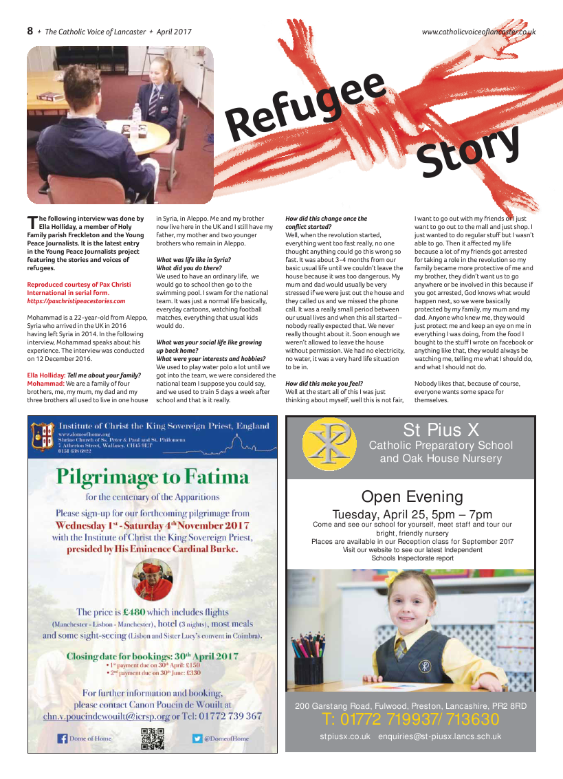 Apr 2017 edition of the Catholic Voice of Lancaster - Page 