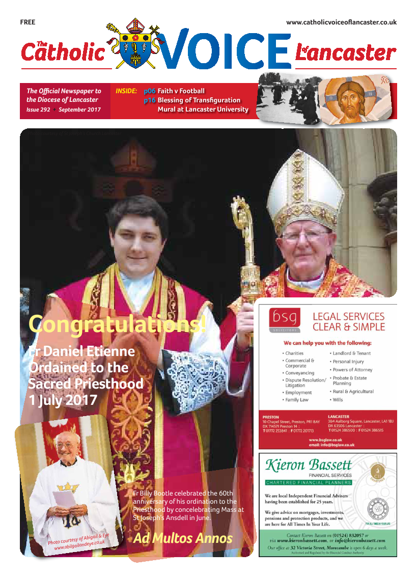 Sept 2017 edition of the Catholic Voice of Lancaster - Page 