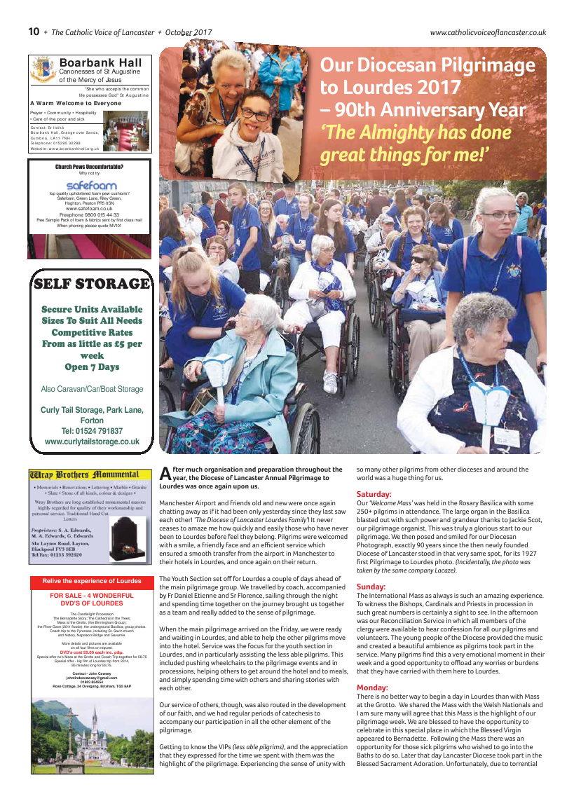 Oct 2017 edition of the Catholic Voice of Lancaster - Page 