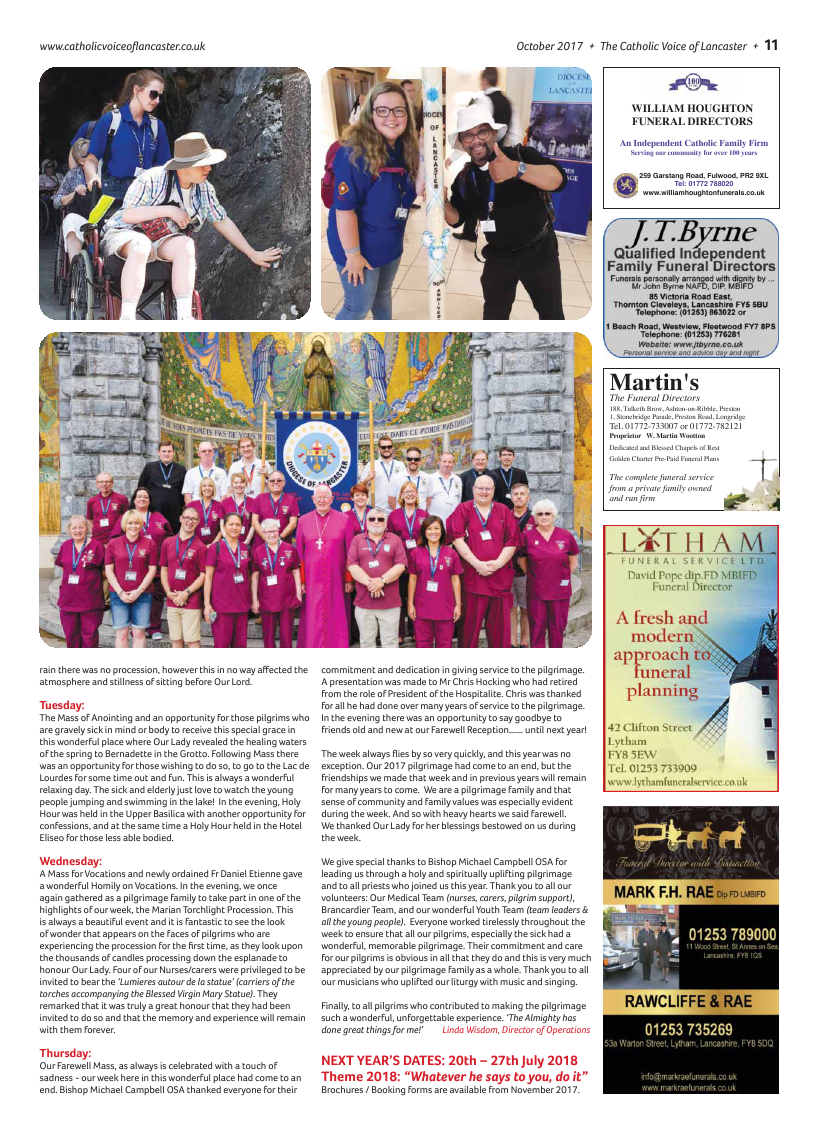 Oct 2017 edition of the Catholic Voice of Lancaster - Page 