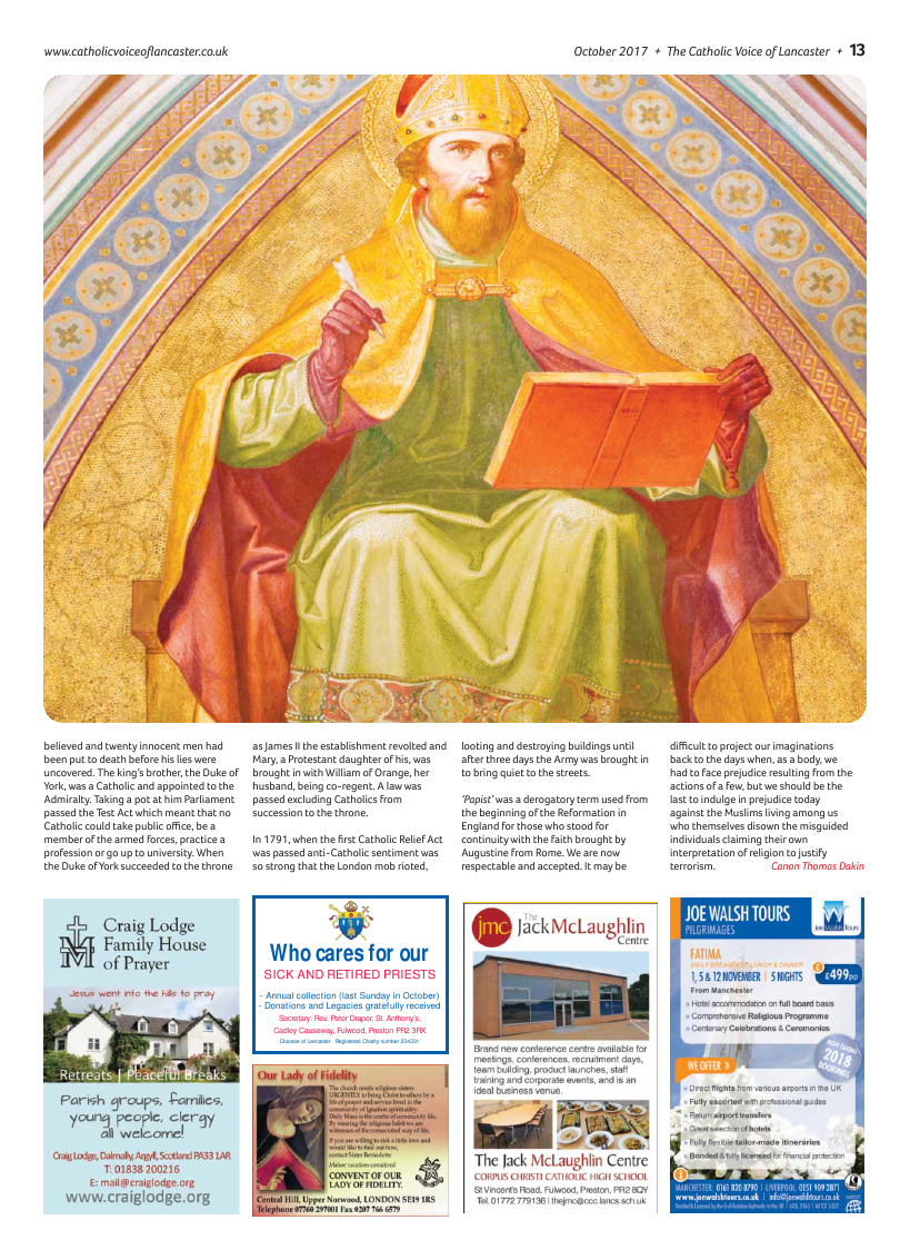 Oct 2017 edition of the Catholic Voice of Lancaster - Page 