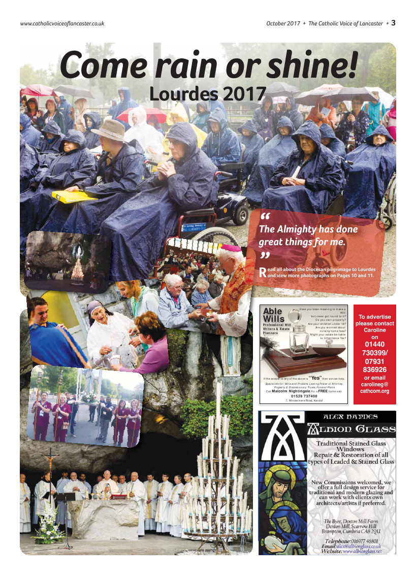 Oct 2017 edition of the Catholic Voice of Lancaster - Page 