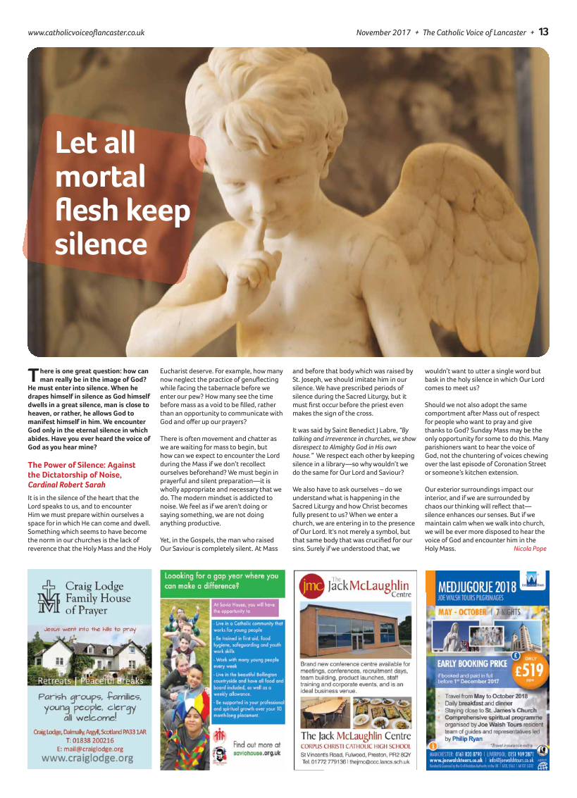 Nov 2017 edition of the Catholic Voice of Lancaster - Page 