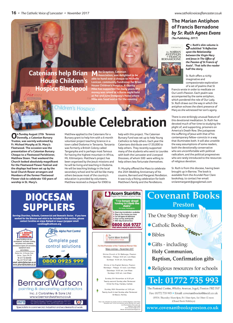 Nov 2017 edition of the Catholic Voice of Lancaster - Page 