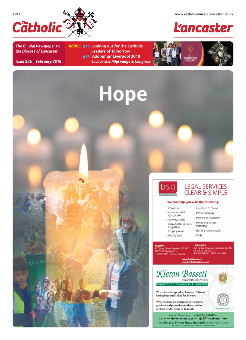 Feb 2018 edition of the Catholic Voice of Lancaster - Page 