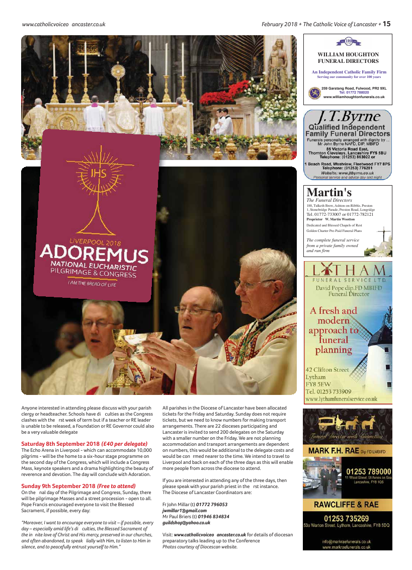 Feb 2018 edition of the Catholic Voice of Lancaster - Page 