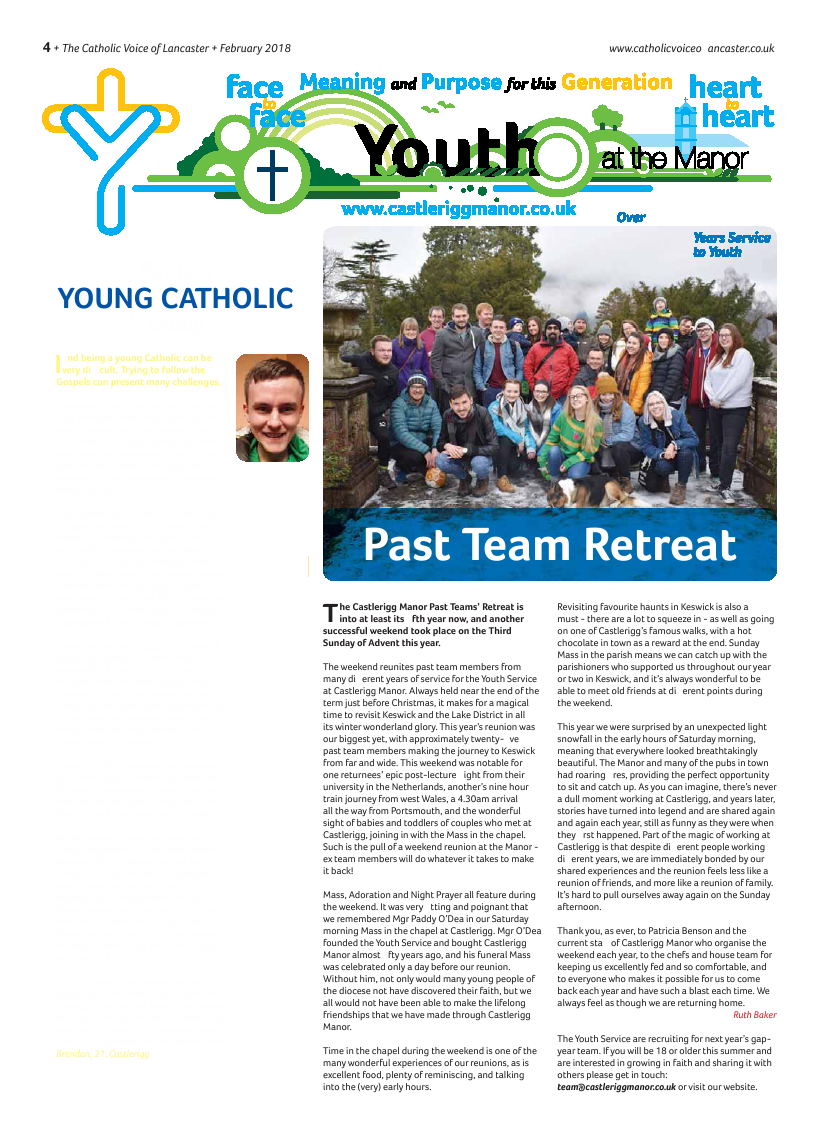 Feb 2018 edition of the Catholic Voice of Lancaster - Page 