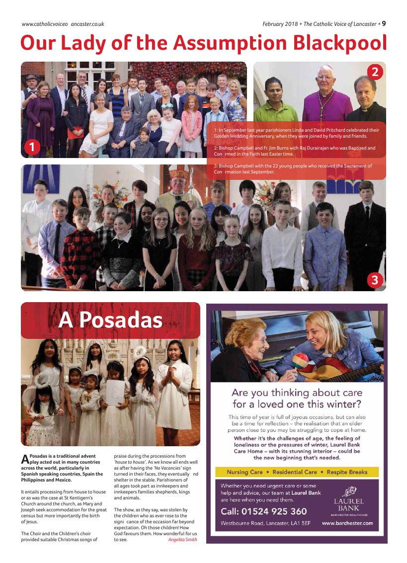 Feb 2018 edition of the Catholic Voice of Lancaster - Page 