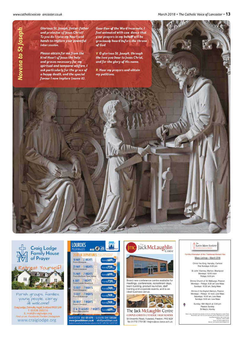 Mar 2018 edition of the Catholic Voice of Lancaster - Page 