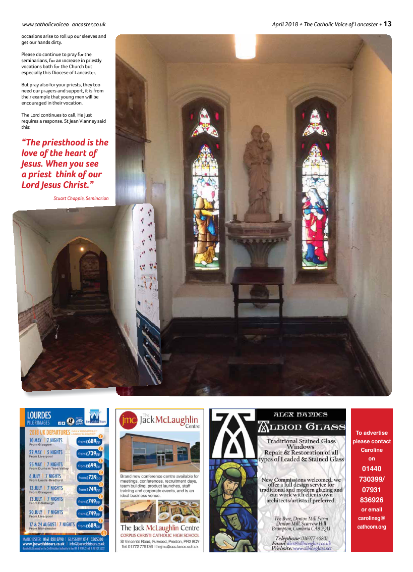 Apr 2018 edition of the Catholic Voice of Lancaster - Page 