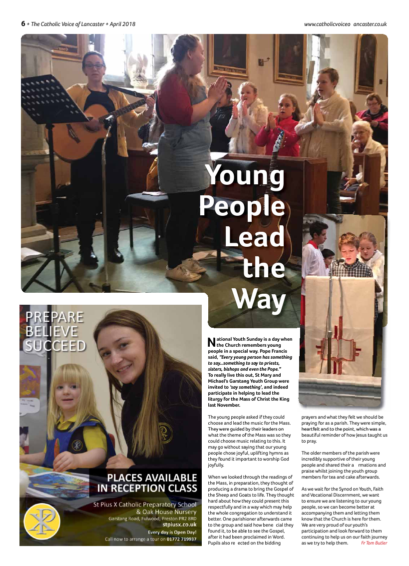 Apr 2018 edition of the Catholic Voice of Lancaster - Page 