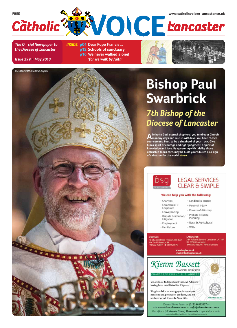 May 2018 edition of the Catholic Voice of Lancaster - Page 