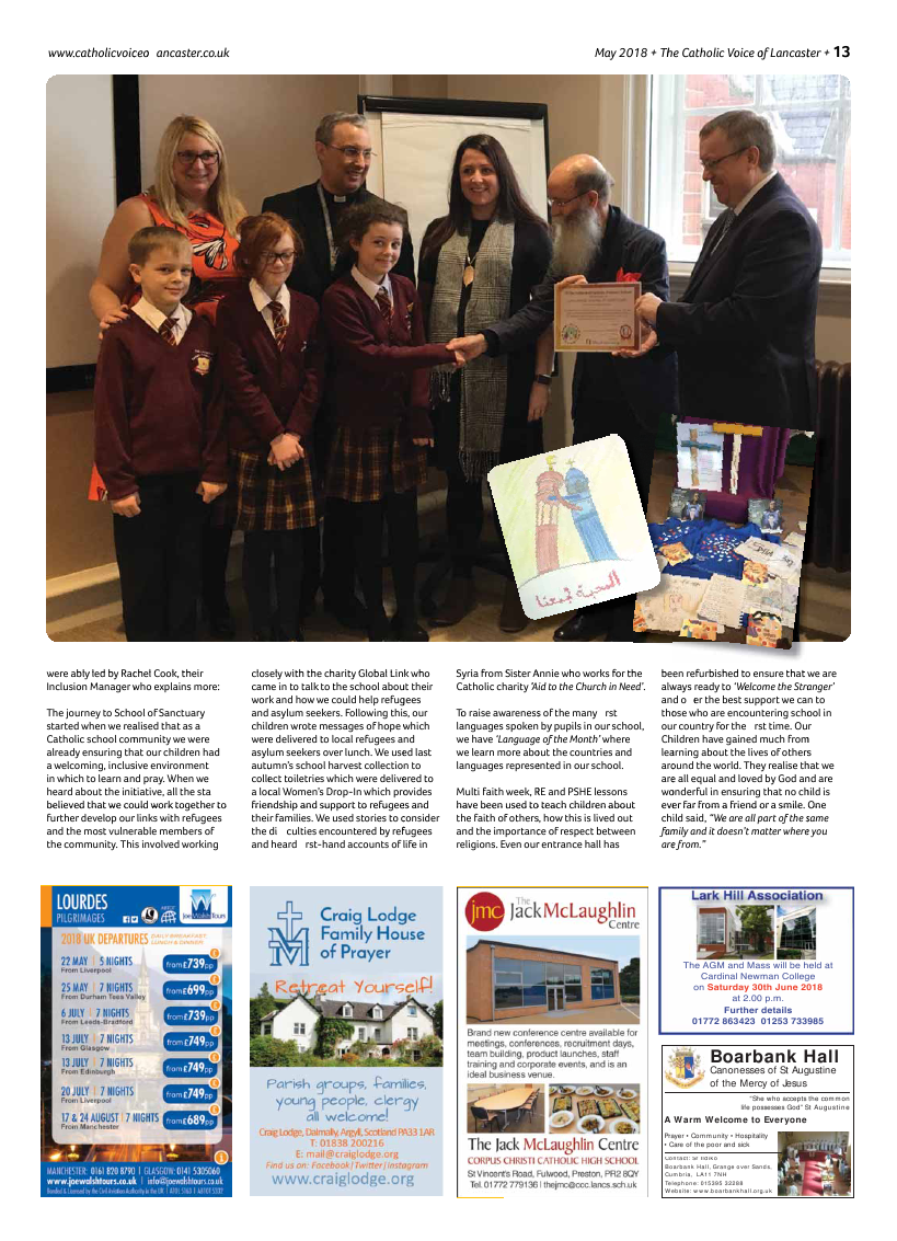 May 2018 edition of the Catholic Voice of Lancaster - Page 