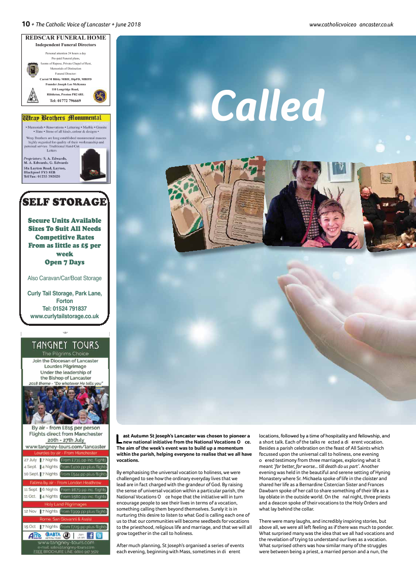 Jun 2018 edition of the Catholic Voice of Lancaster - Page 