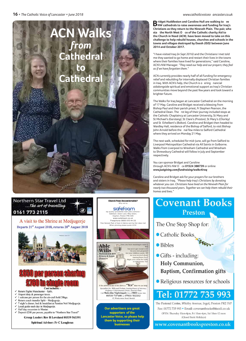 Jun 2018 edition of the Catholic Voice of Lancaster - Page 