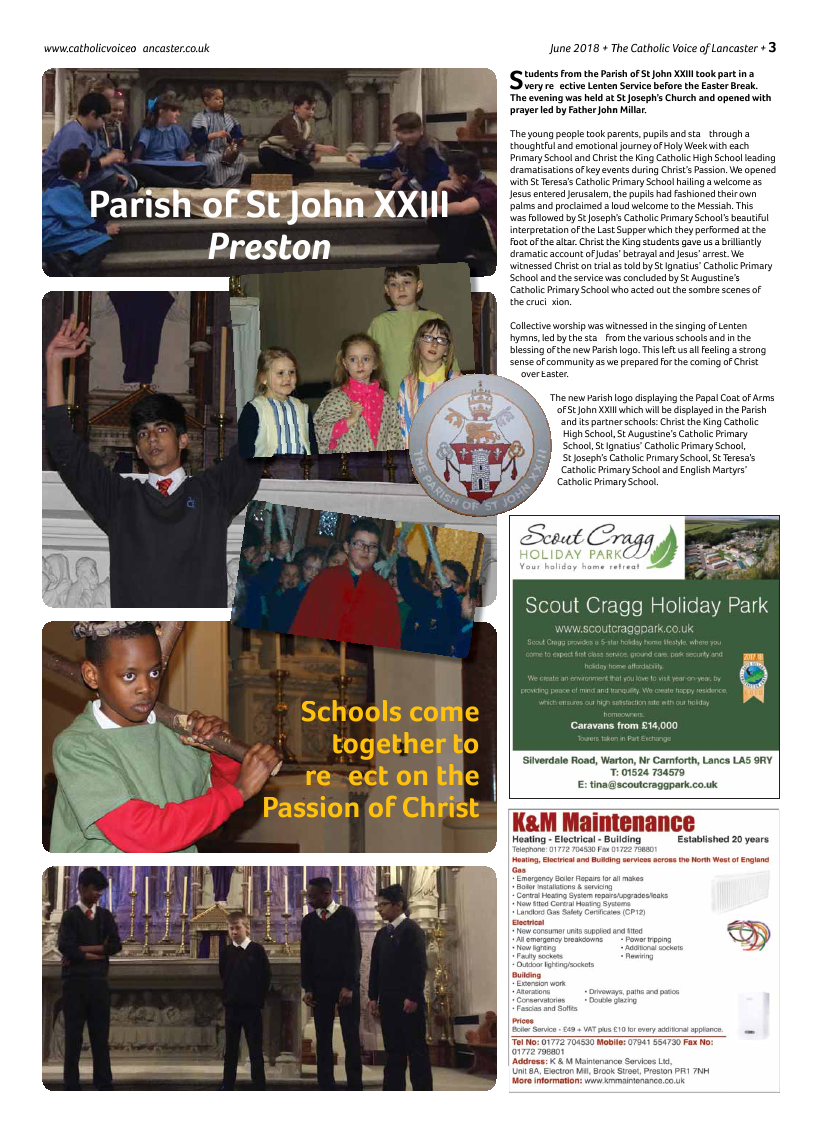 Jun 2018 edition of the Catholic Voice of Lancaster - Page 