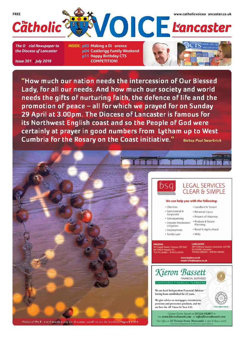 Jul/Aug 2018 edition of the Catholic Voice of Lancaster - Page 