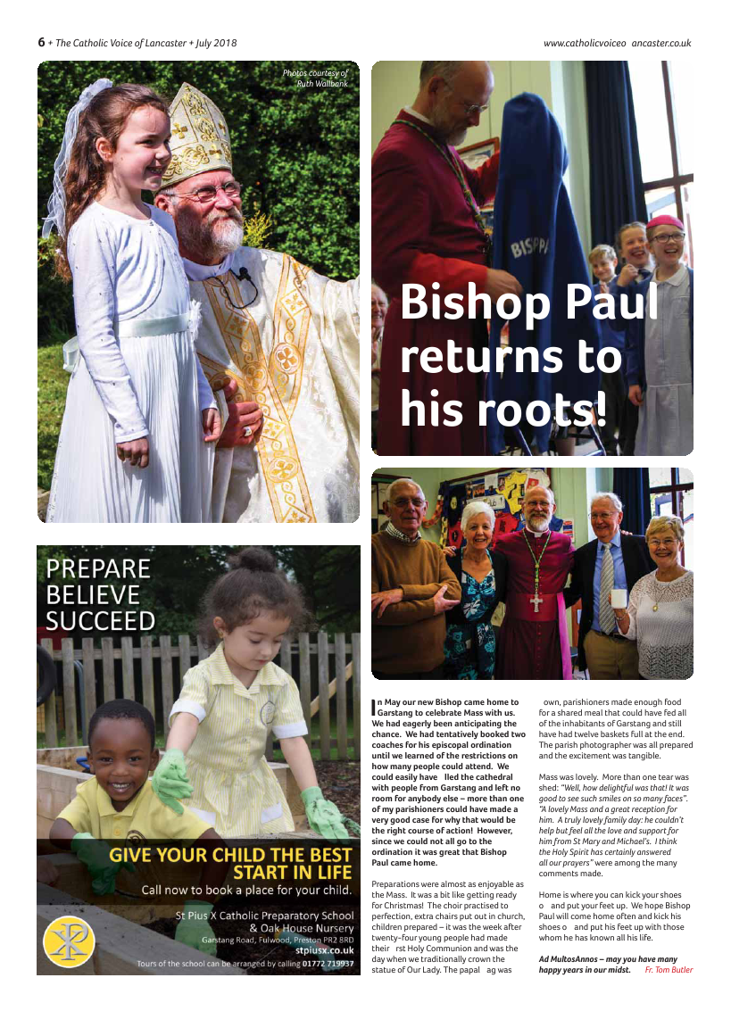 Jul/Aug 2018 edition of the Catholic Voice of Lancaster - Page 