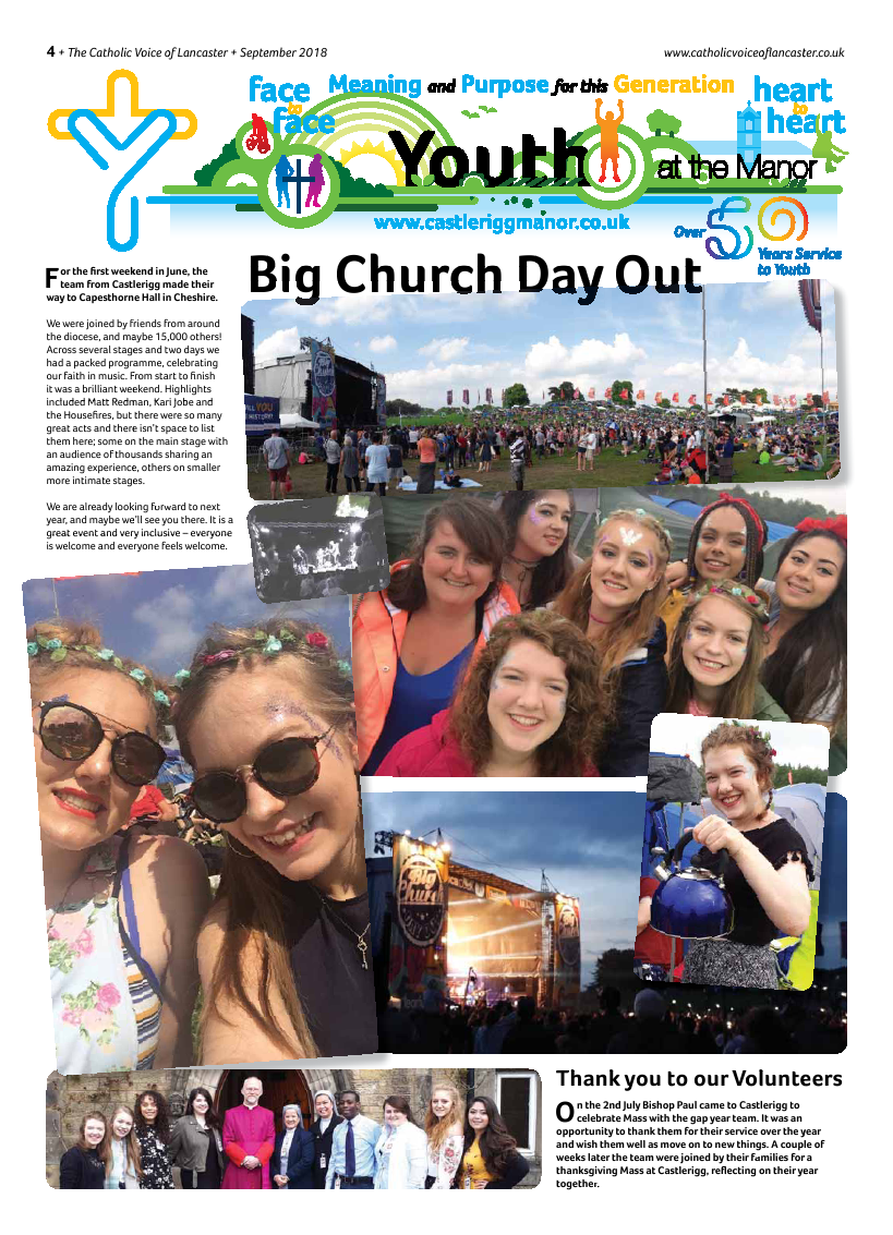 Sept 2018 edition of the Catholic Voice of Lancaster - Page 