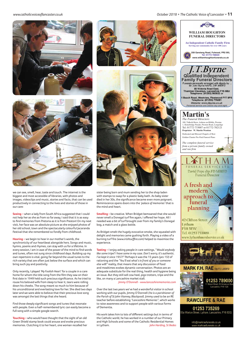 Oct 2018 edition of the Catholic Voice of Lancaster - Page 