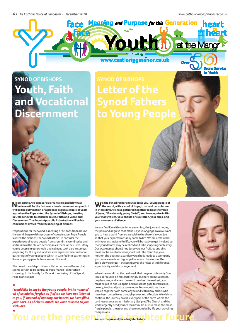 Dec 2018 edition of the Catholic Voice of Lancaster - Page 