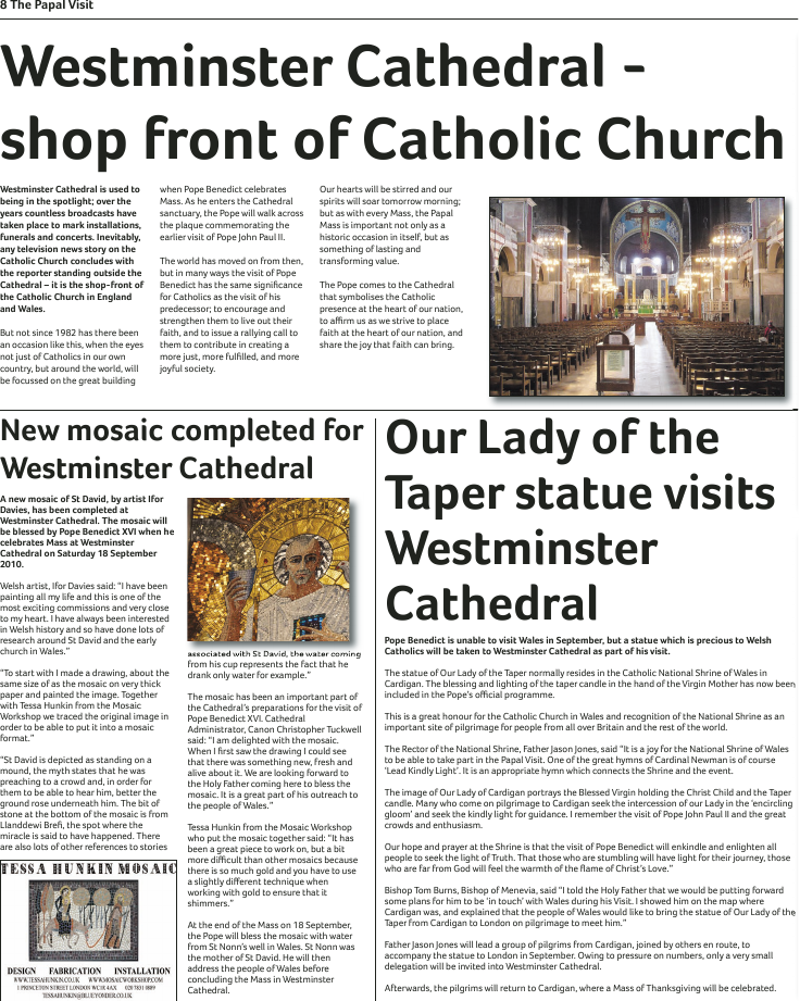 16 Sept 2010 edition of the Papal Visit - London