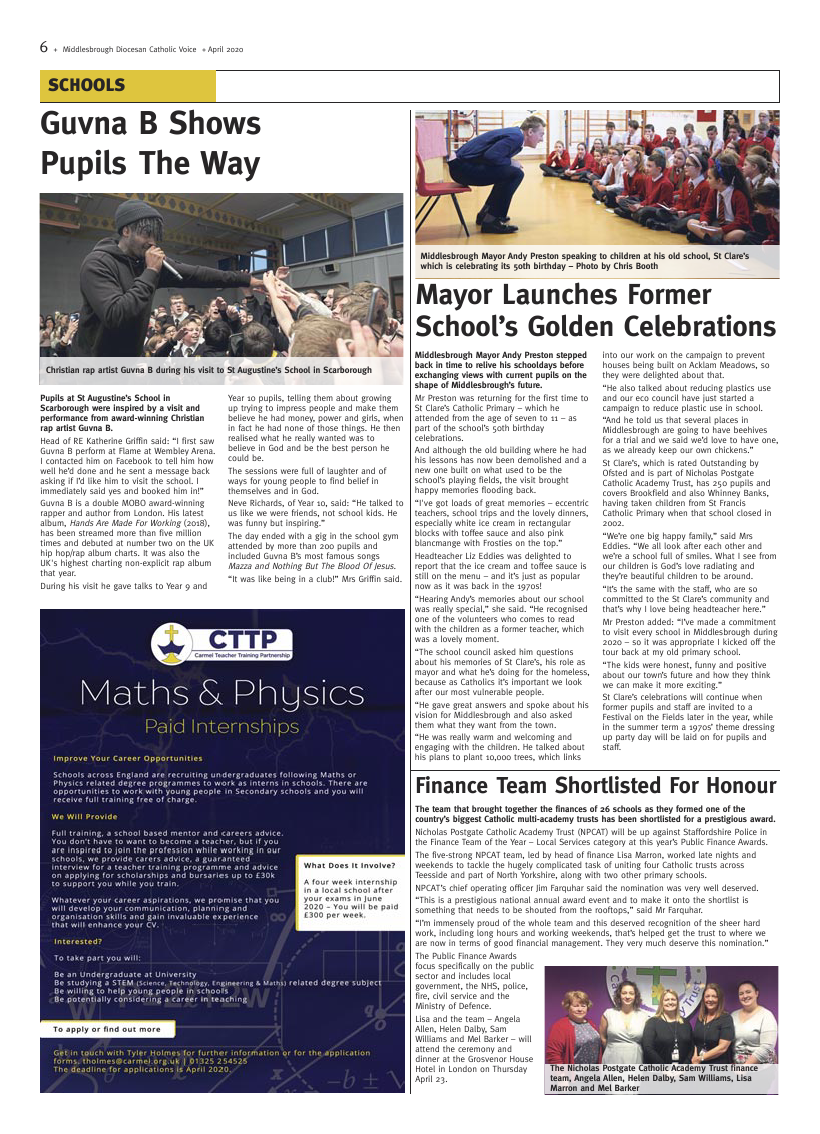 Apr 2020 edition of the Middlesbrough Voice
