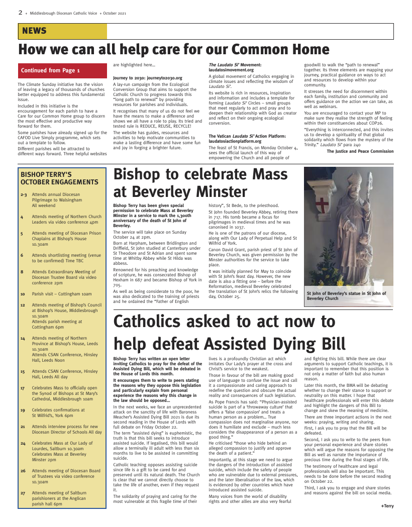 Oct 2021 edition of the Middlesbrough Voice