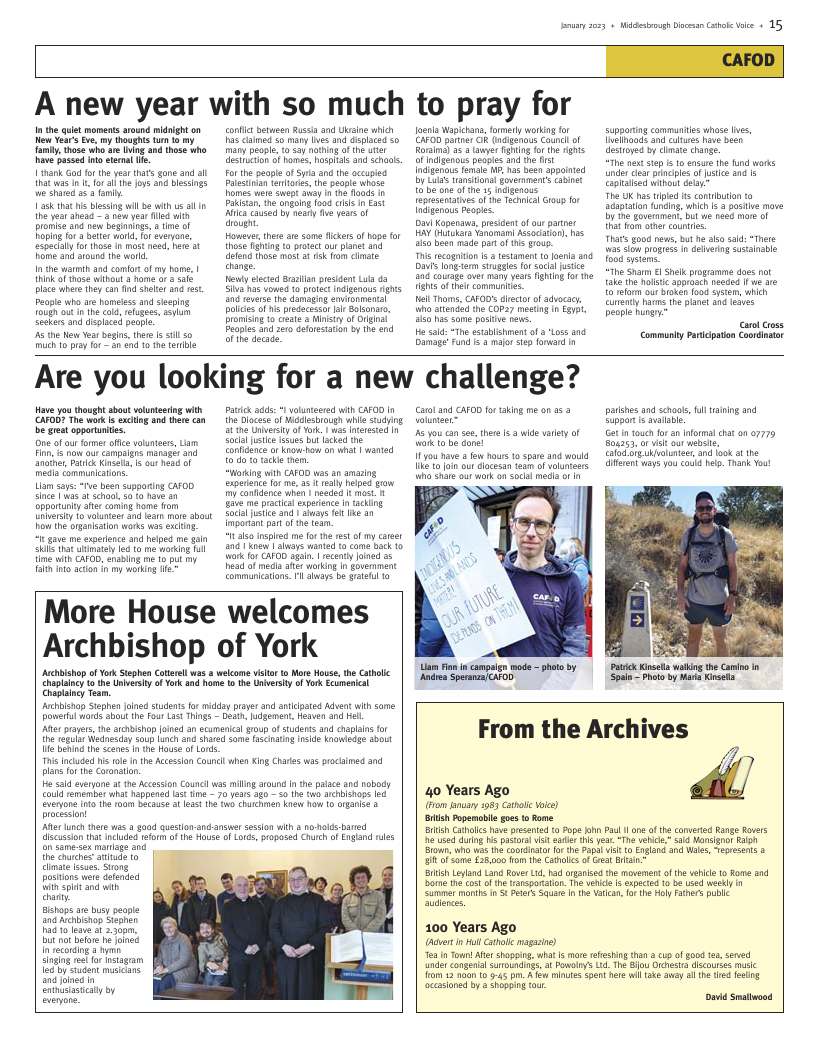 Jan 2023 edition of the Middlesbrough Voice