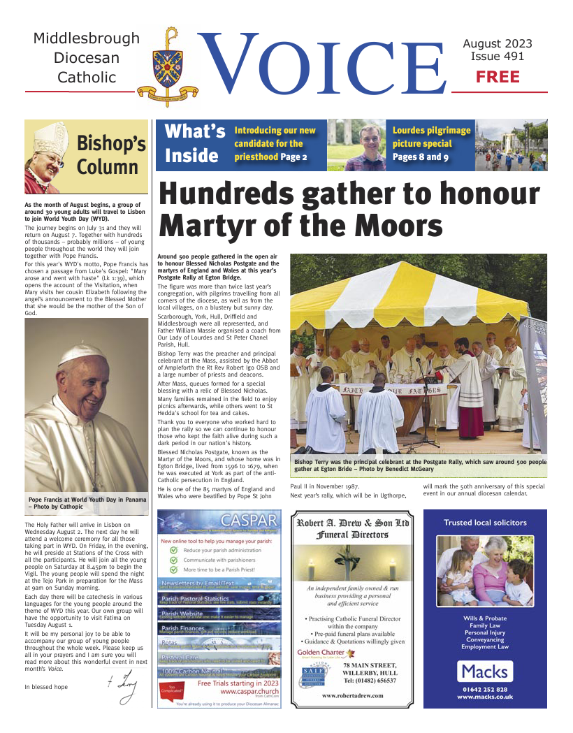 Aug 2023 edition of the Middlesbrough Voice