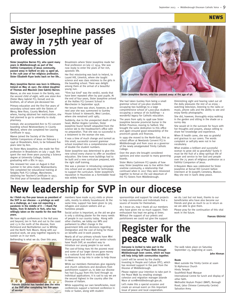 Sept 2023 edition of the Middlesbrough Voice