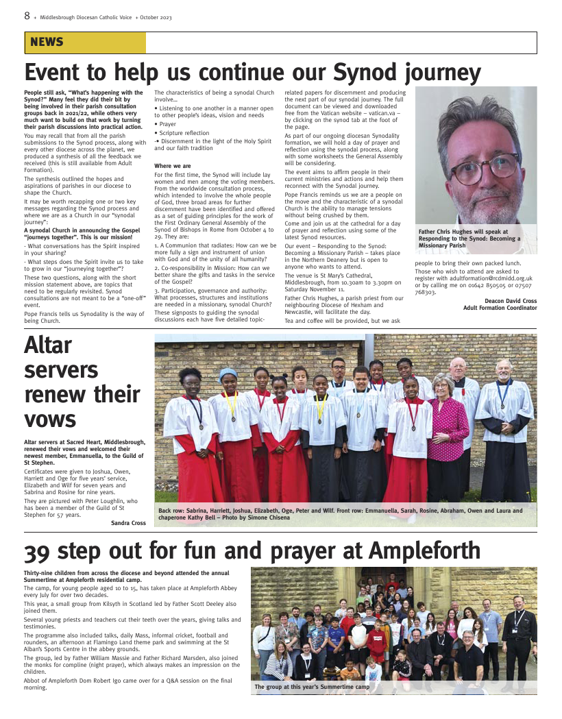 Oct 2023 edition of the Middlesbrough Voice