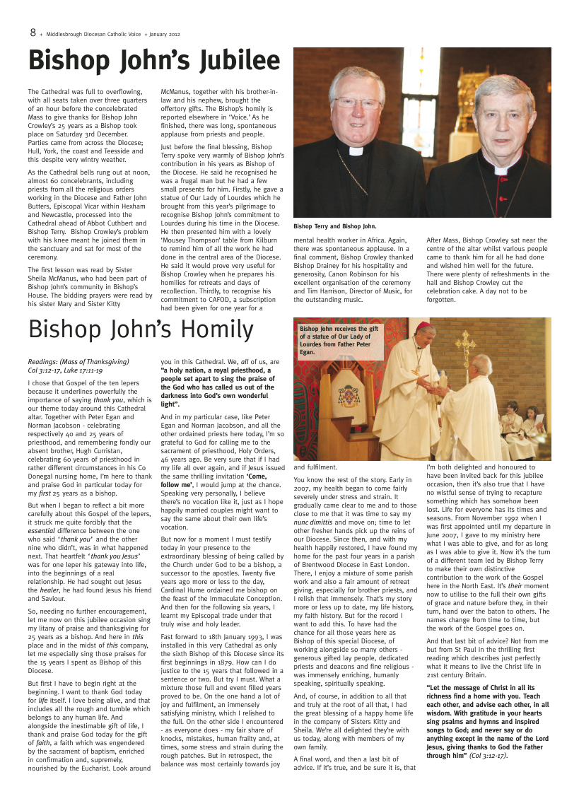 Jan 2012 edition of the Middlesbrough Voice